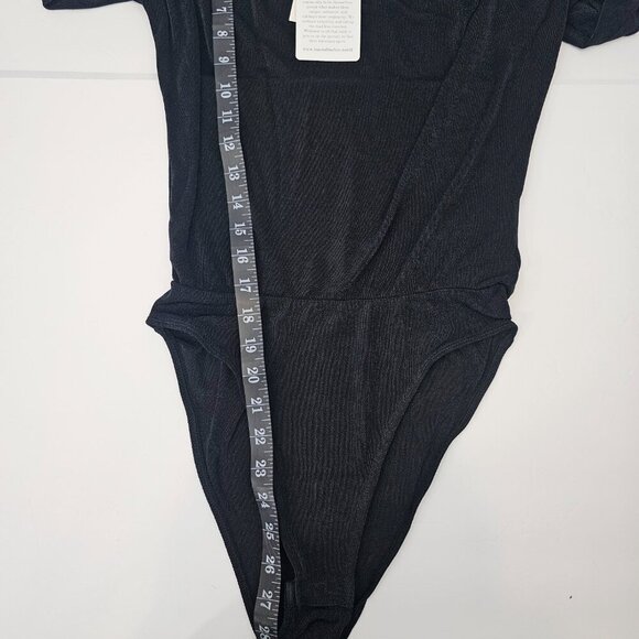 Band Of The Free Black Cowl Neck Long Sleeve Body Suit Women's Size Small NWT - Picture 13 of 14